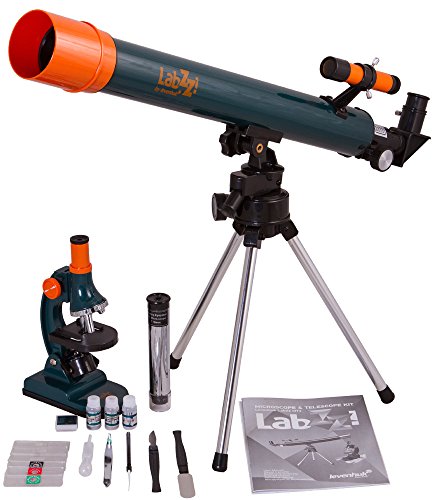 Levenhuk Kit Educativo per Ragazzi LabZZ MT2 (Microscopio e Telescopio) – Set Scientifico con Tutti Gli Accessori Necessari