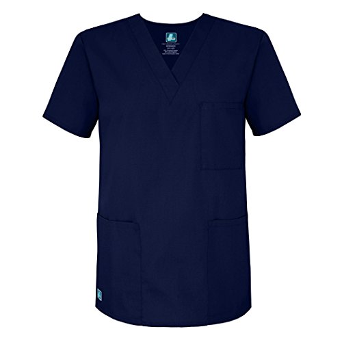 Uniforme mediche unisex Top infermiera abbigliamento professionale – 601 – Navy – 4 X