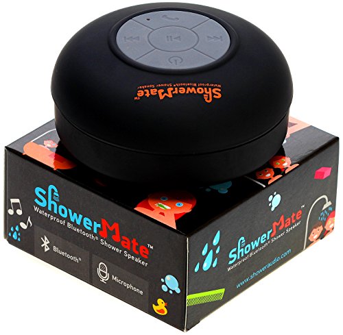 Shower-Mate Wireless Bluetooth Cassa Altoparlante | Speaker Impermeabile da Doccia con Microfono Integrato | Compatibile Con Tutti I Device - Nero