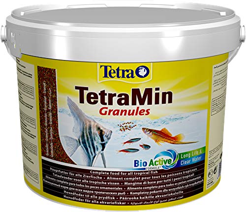 TetraMin Granules Mangime per Pesci sotto Forma di Granuli Fini per Tutti i Pesci Ornamentali d'Acqua Dolce, 10L