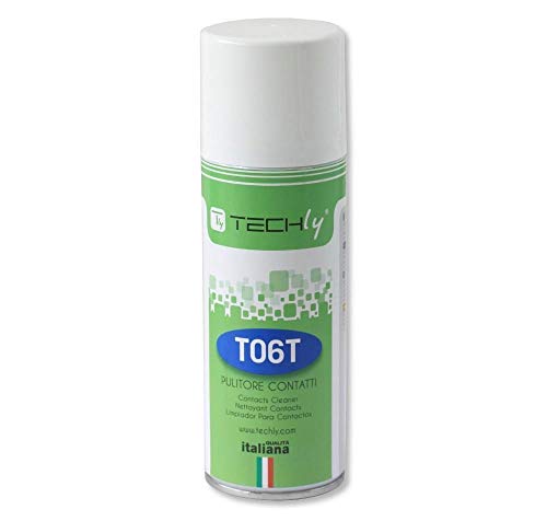 Techly 023400 Pulitore Spray per Contatti Elettrici 200ml Trasparente