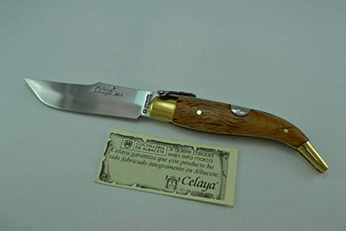 Coltello Celaya Classic Albacete Ottone legno di quercia 8 cm