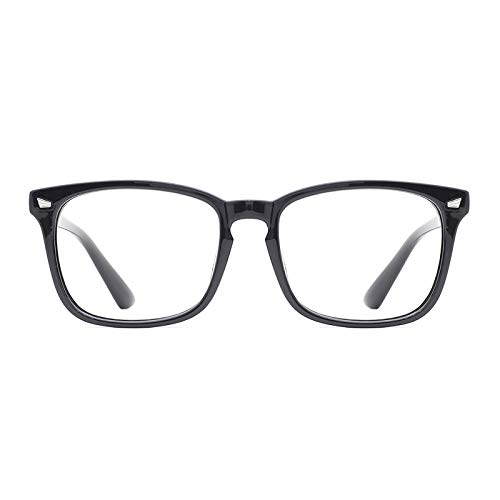 TIJN Filtro luce blu occhiali Montature Occhiali da Vista Retrò Lente Trasparente Donne Uomo