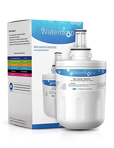 Waterdrop DA29-00003G Sostituzione Cartuccia Filtro Acqua Frigorifero per Samsung Aqua Pure Plus DA29-00003G, DA29-00003B, DA29-00003A, DA97-06317A, HAFCU1/XAA, HAFIN2/EXP, APP100/1, WSS-1, WF289 (1)