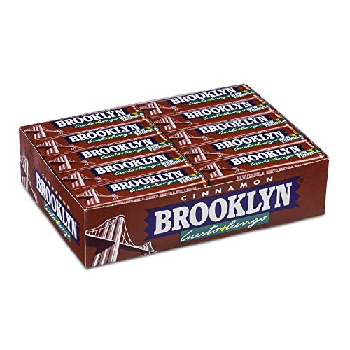 Brooklyn Cinnamon Gomme da Masticare, Gusto Cannella, Confezione da 20 Stick da 9 Lastrine Monopezzi