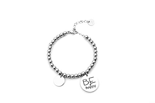 Anson&Hailey braccialetto Best Friends e Inspirational braccialetto braccialetti dell' amicizia, regolabile, regali, gioielli Sister Gift. (BE HAPPY)