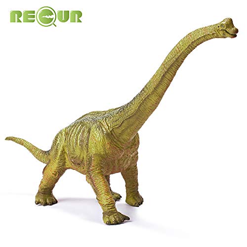 RECUR Brachiosaurus Giocattolo di Dinosauro Jurassic Giocattoli Morbida plastica Dipinta a Mano Modello Prehistoric Dinosaur Figurine Regalo di Compleanno per Ragazzi Bambini Ragazze