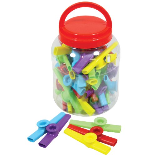 Percussion Workshop KZC05-TUB - Confezione da 30 kazoo in plastica, multicolori