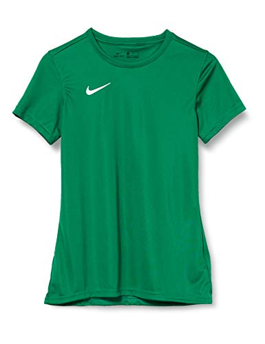 Nike W Nk Dry Park VII JSY SS T-Shirt, Donna, Pine Green/White, XL