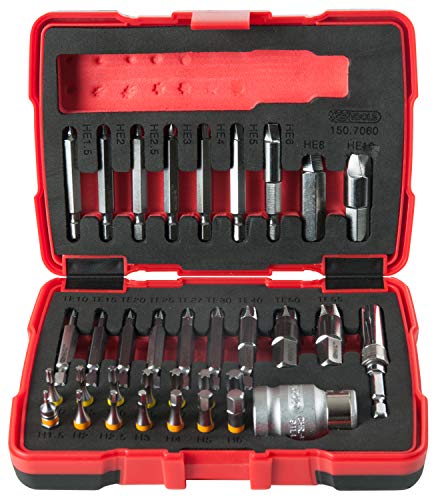 KS Tools KST-150.7060 Set di estrattori per Viti Speciali, Colore:, 1/4 Zoll und 10 mm