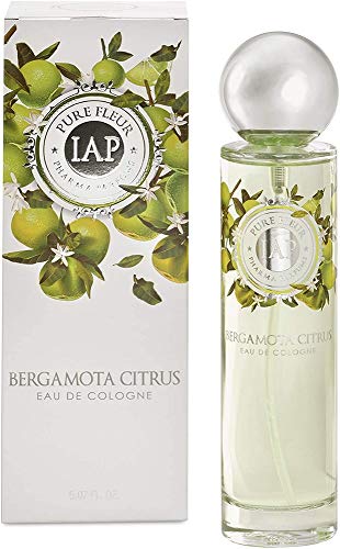 Iap Pharma Parfums Pure Fleur Bergamota Citrus Eau de Toilette con Vaporizzatore da Donna, 150 ml