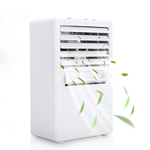 Winload Raffreddatore D'aria, 3 in 1 Portatile Refrigeratore D'aria, Mini Evaporativo Umidificatore, Condizionatore Portatile Mini con Serbatoio Dell'acqua per Casa, Ufficio, 3 Velocità