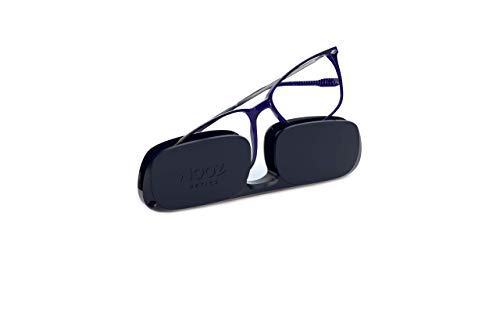 Nooz Optics - Occhiali da lettura - Essential Bao - Forma Rettangolare - Montatura ultraleggera in nylon - Custodia ultra compatta per l'uso quotidiano - 6 colori - per uomo e donna