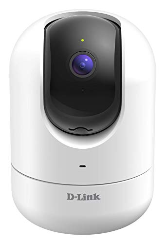 D-Link Videocamera mydlink DCS-8526LH Wi-Fi Pan&Tilt Full HD 1080p con rilevamento della persona (AI), Visione notturna, Registrazione video su cloud o microSD, Funziona con Alexa e Google Assistant