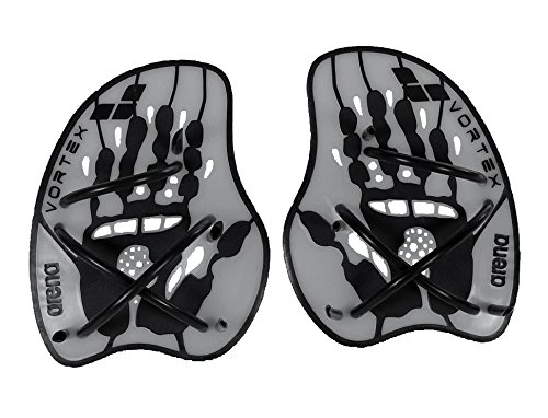 Arena Vortex Evolution Hand Paddle, Accessorio da Allenamento Unisex Adulto, Grigio (Silver/Black), M