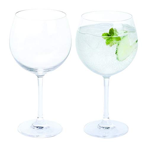 Dartington Crystal – Bicchiere da Vino e Gin Tonic, Trasparente, Confezione da 2