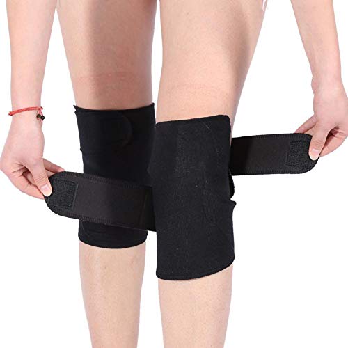Knee Support - Tormalina Self riscaldamento terapia magnetica Protect ginocchio Cintura Artrite sostegno gancio, 1 coppia