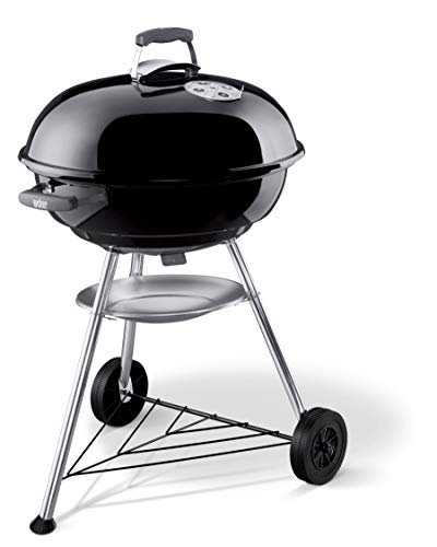 Weber 1321004 - Barbecue compatto a carbone, 57 cm, Nero