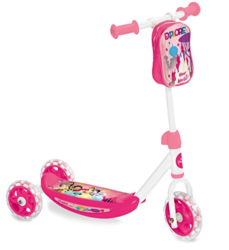 Mondo Toys - My First Scooter PRINCESS - Monopattino Baby  bambino/bambina  - 3 ruote - borsetta porta oggetti inclusa - 18996