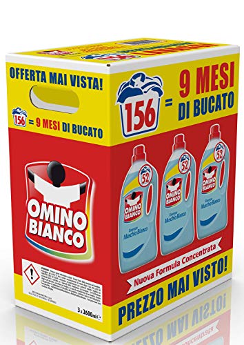 Omino Bianco - Muschio Bianco - 156 Lavaggi - 7800ml