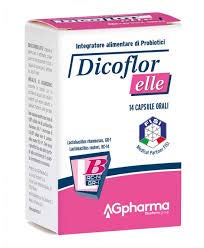 Dicoflor Elle - Integratore naturale di PROBIOTICI specifico per la flora batterica intestinale femminile - Lactobacillus Rhamnosus e Reuteri - SENZA GLUTINE - confezione da 14 capsule