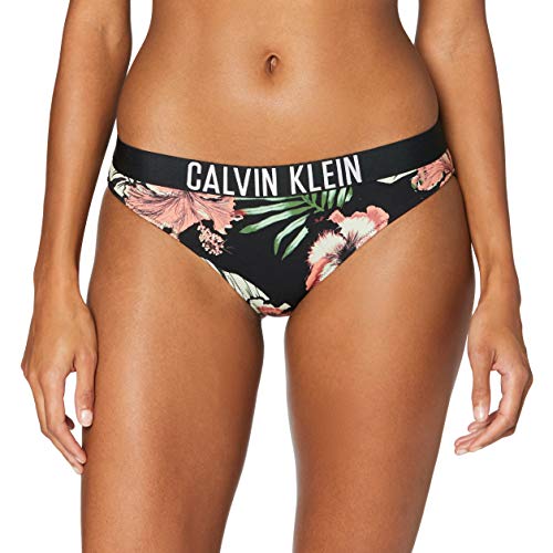 Calvin Klein Classic Bikini Reggiseno, Nero (Tropical Print Black 00T), (Taglia Produttore: Small) Donna