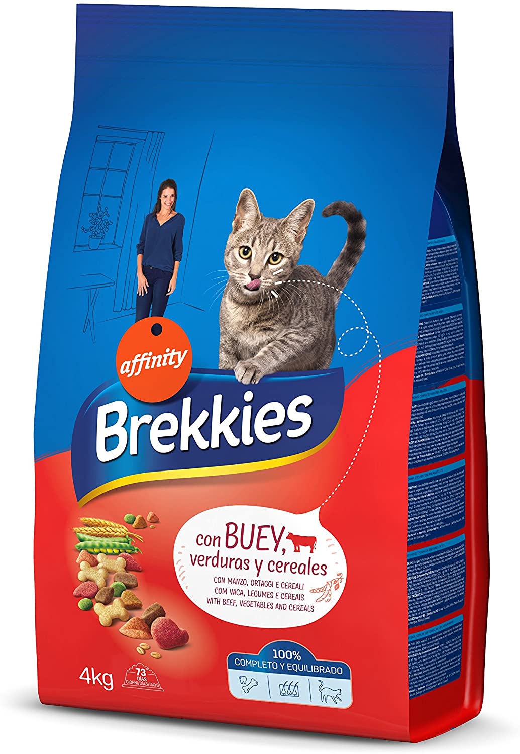 Brekkies Alimento per Gatti con Manzo Ortaggi e Cereali- 4000 gr