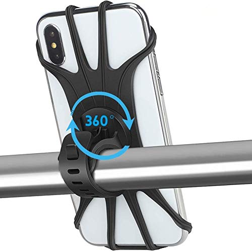 APSONAR 2020 Nuovo Supporto Universale per Manubrio Bicicletta, per telefoni iPhone X/8/8 Plus/7/7 Plus/6S Plus, Samsung Galaxy S8 e Altri dispositivi GPS per Bicicletta con Schermo da 4” a 5,8”-9