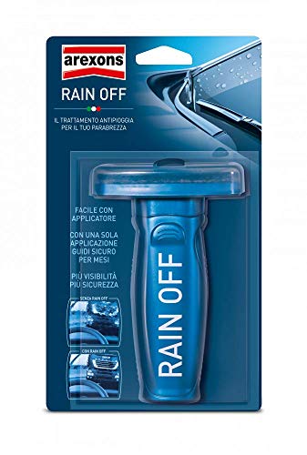 AREXONS 1109369 Rain off, Anti Pioggia, Spazzole Vetri Auto, 100 ml, Trasparente