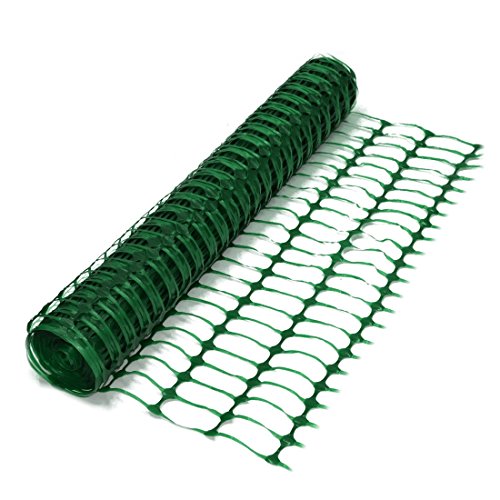 True Products B1001A - Rete di recinzione a mezza altezza, rotolo da 50 m, 5,5 kg, in plastica, colore: verde