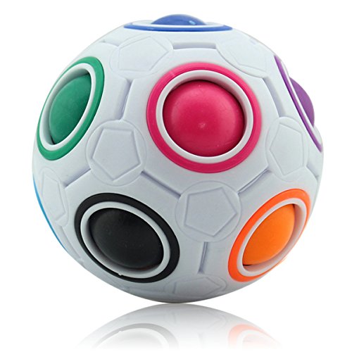 Coolzon Magic Ball Puzzle Cube Arcobaleno Cubo Fidget Giocattolo for Stress Reducer Bambini Adulti Educativo Speedcube