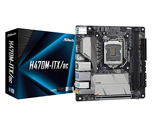 ASRock H470M-ITX/AC Supporta la scheda madre dei processori Intel Core di 10a generazione (Socket 1200)