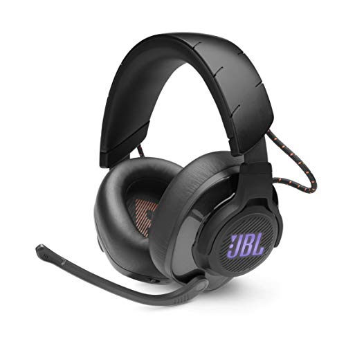 JBL Quantum 600 Cuffie Gaming Over-Ear Wireless 2,4 Ghz, Headset da Gioco con Microfono e Surround, Compatibiltà Multipiattaforma PC e Console, Colore Nero