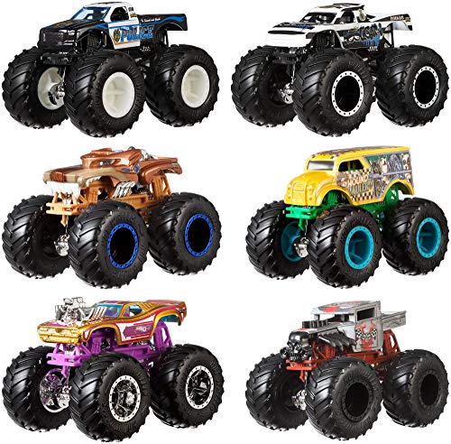 Mattel Hot Wheels FYJ64 - Modellino di Monster Truck Duos, Modelli assortiti, 1 pezzo