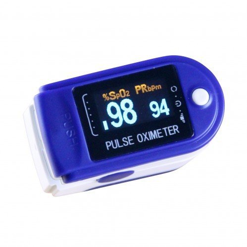 Pulsossimetro CMS 50 D – Colori assortiti – un sacco di accessori, colore blu