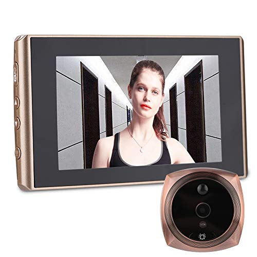 VBESTLIFE Telecamera spioncino, 4300E Digital Door Viewer e Campanello 2 Milioni di Pixel 4.3in LCD Screen Night Vision Campanello