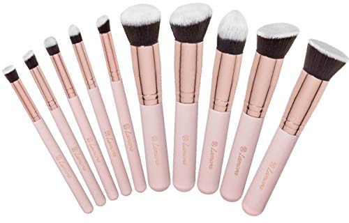 Set Pennelli Make Up Fondotinta Kabuki - Set Pennelli Trucco Professionali - Pennello Cipria Polveri Blush