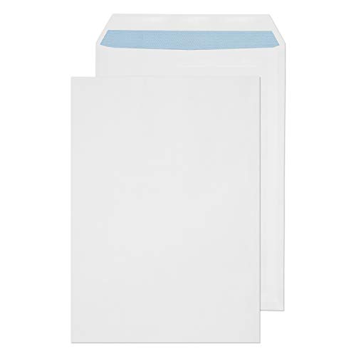 Purely Everyday - Buste formato C4, chiusura adesiva, 324 x 229 mm, confezione da 25 pezzi, colore: bianco