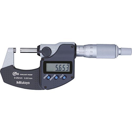 Mitutoyo Micrometro Digital Serie 293 senza dati uscita, IP65, campo di misurazione 0 – 25 mm, 1 pezzi, 101168196