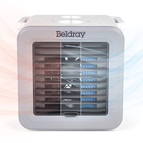 Beldray® EH3327VDE - Cubo climatizzatore con spina europea | Climatizzatore portatile con funzioni di riscaldamento e raffreddamento | Temperatura regolabile | 2 velocità della ventola | 500/5 W