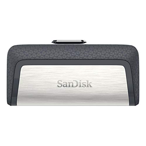 Sandisk Ultra Dual USB Drive Type-C 128 GB, USB 3.1 Type C, Nero/Argento