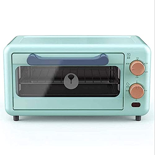 THj Forno Elettrico da Tavolo Mini Forno 11 Litri, Forno per Pizza, Timer Minuto, Vassoio raccogli briciole Rimovibile, Forno Piccolo, Riscaldamento Uniforme, 381 * 282 * 209 mm