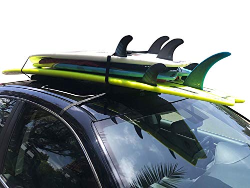 Cor Surf barra morbida portapacchi universale per Tavole da Surf o Paddleboard – con borsa portaoggetti