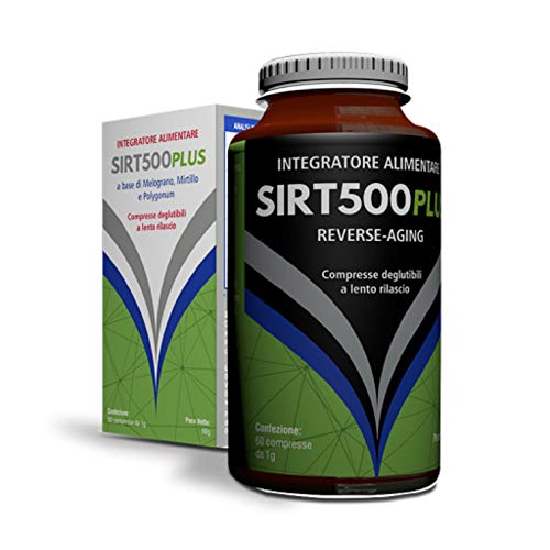 SIRT500 Plus Integratore Alimentare Naturale con Polidatina e Attivatore Sirtuine