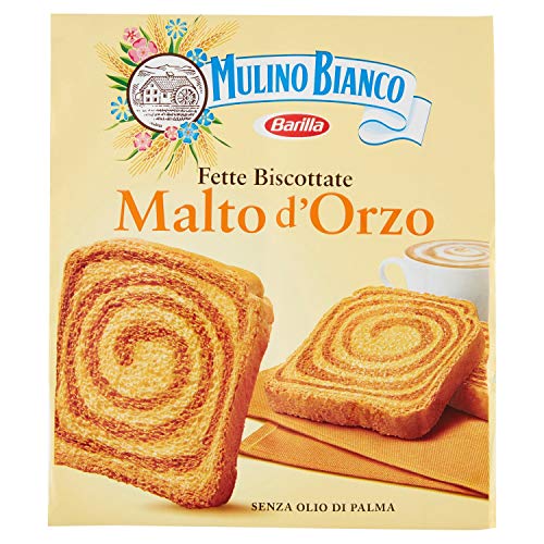 Mulino Bianco Fette Biscottate al Malto D'Orzo, Senza Olio di Palma - 315 g