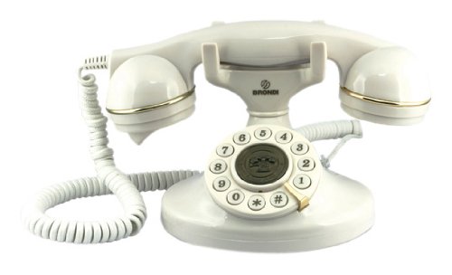 Brondi Vintage 10 Telefono Fisso, Bianco