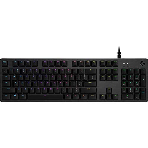 Logitech 920-008940 - Tastiera meccanica per gaming, colore: carbonio nero carbone, Versione francese