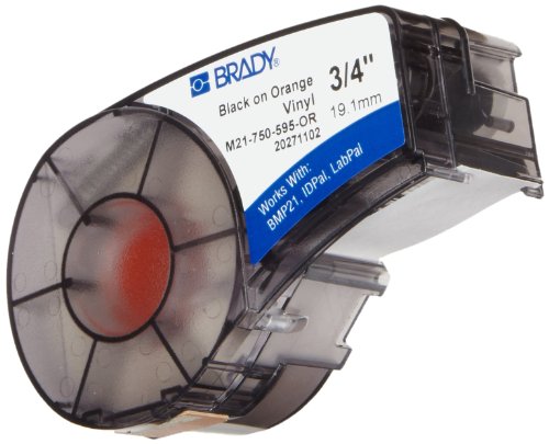 Brady M21-750-595-OR etichetta per stampante Arancione Etichetta per stampante autoadesiva