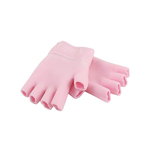 HEALLILY guanti idratanti per la mano durante la notte in gel per il trattamento delle mani asciutte guanti per l'umidità guanti per la pelle in cotone durante la notte con gel idratante