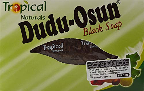 Dudu Osun, sapone nero africano, naturale, puro, tropicale 150 g – Confezione da 6